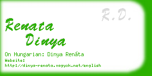 renata dinya business card